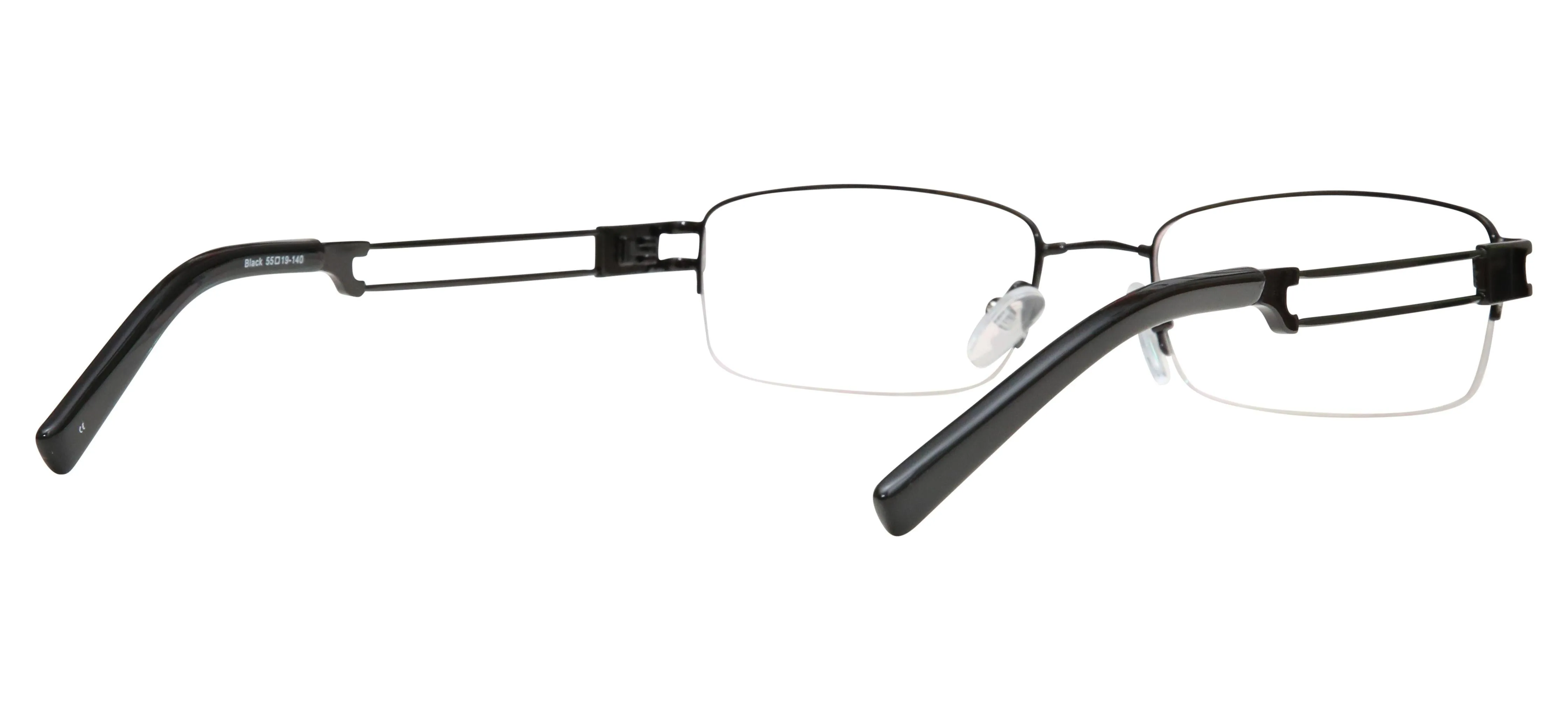 Blue Light Blocking Glasses Rectangle Half Rim 201937 Eyeglasses Includes Blue Light Blocking Lenses