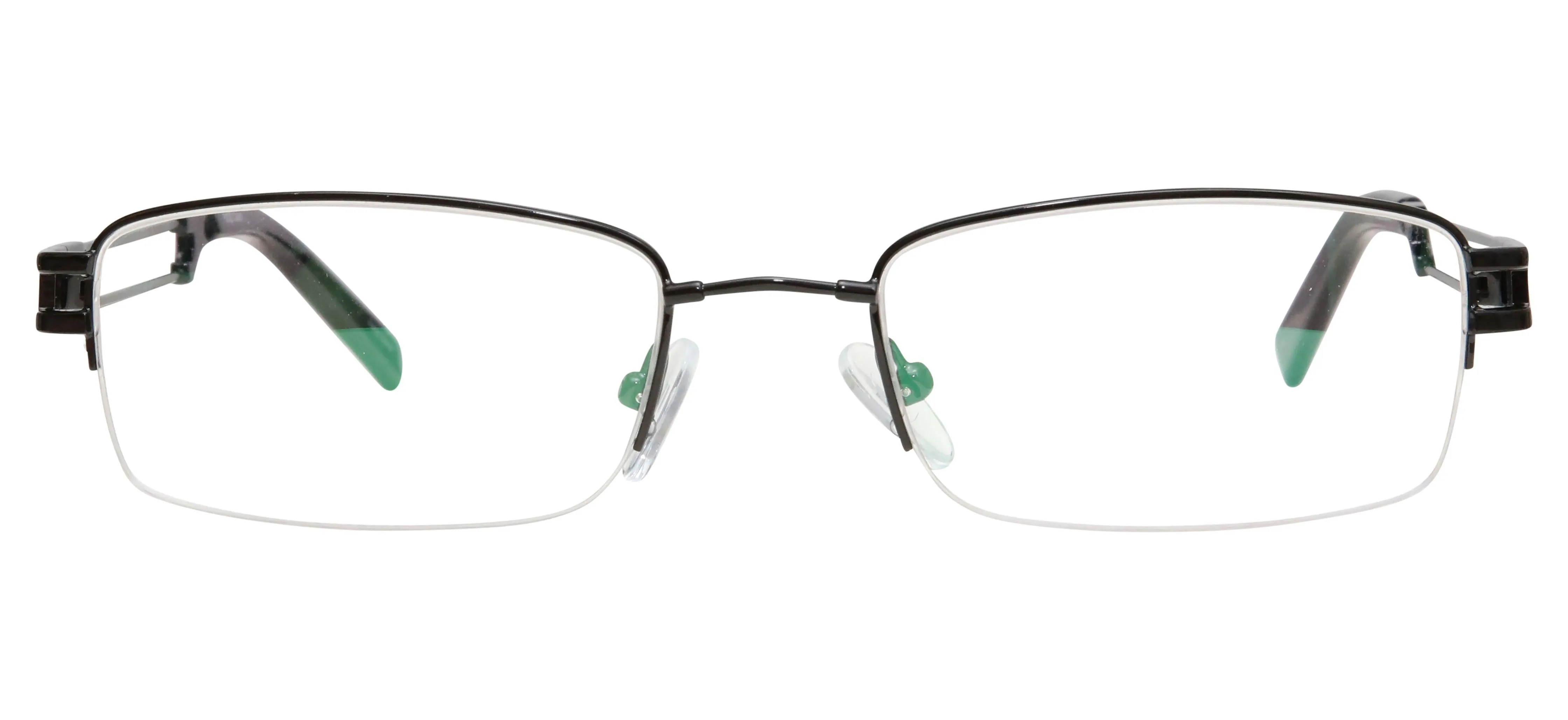 Blue Light Blocking Glasses Rectangle Half Rim 201937 Eyeglasses Includes Blue Light Blocking Lenses