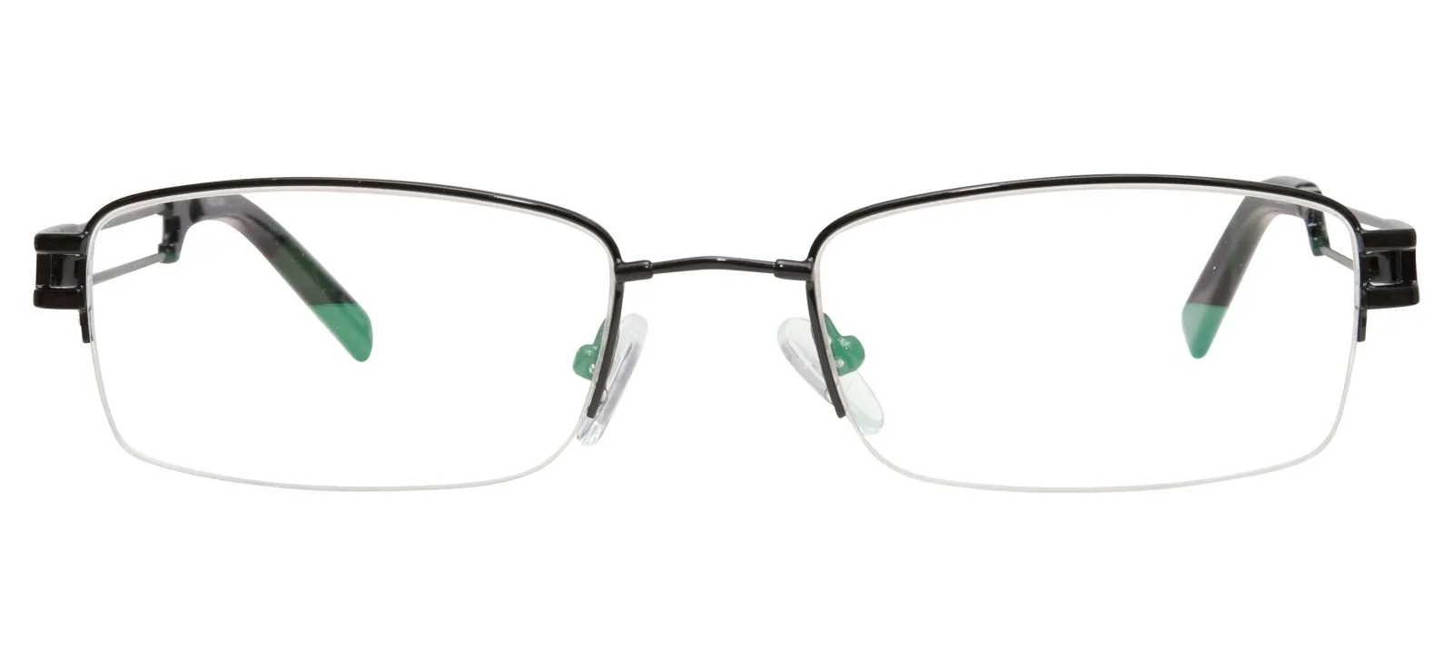 Blue Light Blocking Glasses Rectangle Half Rim 201937 Eyeglasses Includes Blue Light Blocking Lenses