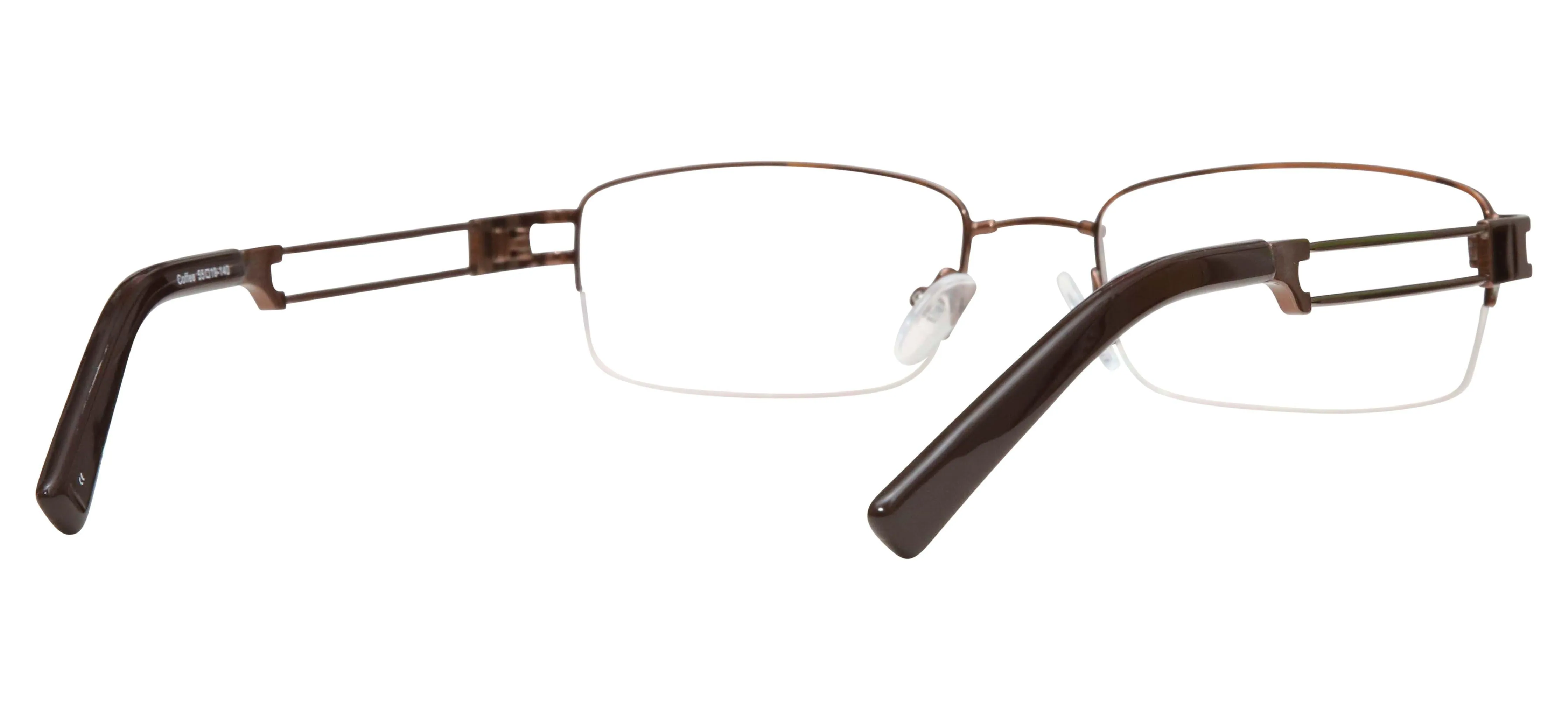 Blue Light Blocking Glasses Rectangle Half Rim 201937 Eyeglasses Includes Blue Light Blocking Lenses