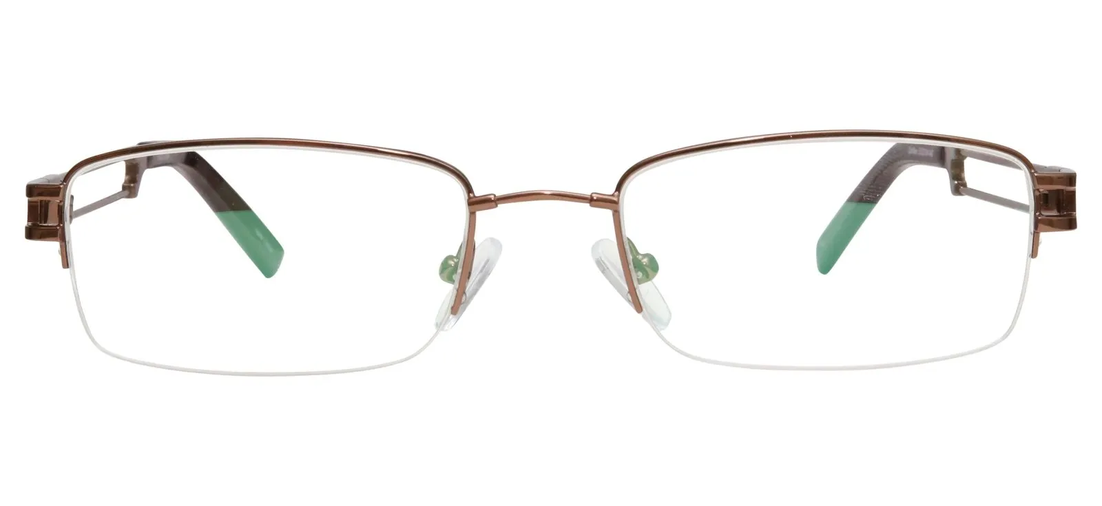 Blue Light Blocking Glasses Rectangle Half Rim 201937 Eyeglasses Includes Blue Light Blocking Lenses