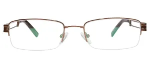Blue Light Blocking Glasses Rectangle Half Rim 201937 Eyeglasses Includes Blue Light Blocking Lenses