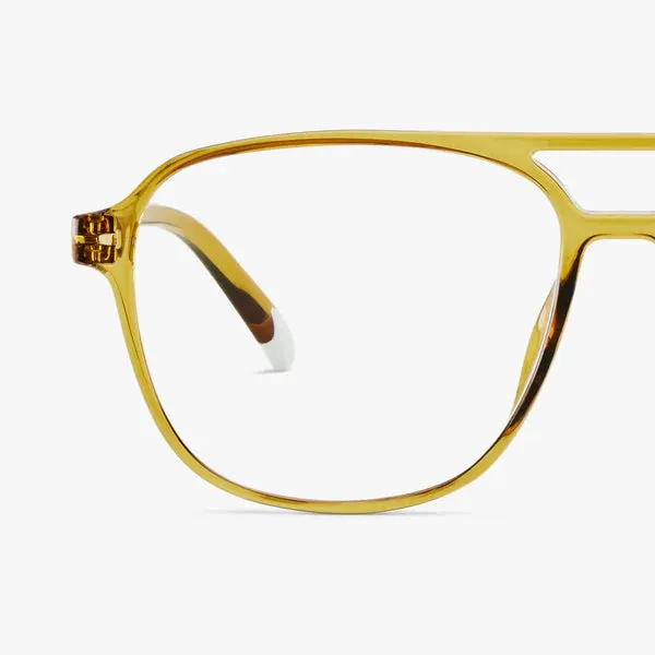 Brad Glossy Screen Glasses - Ecru Olive