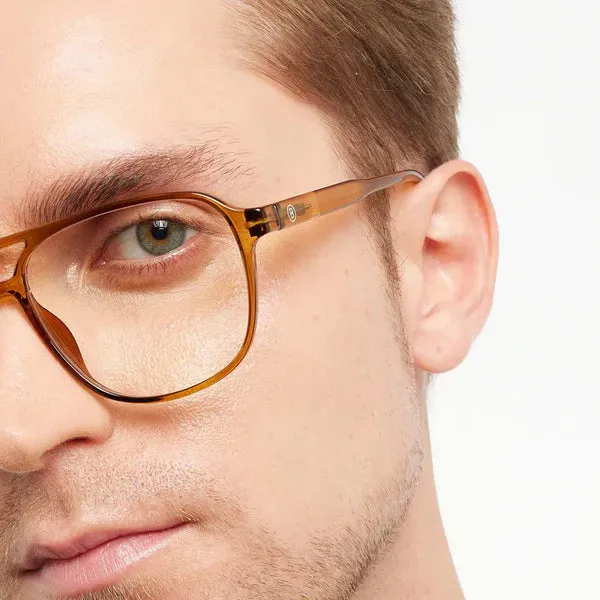 Brad Glossy Screen Glasses - Ecru Olive