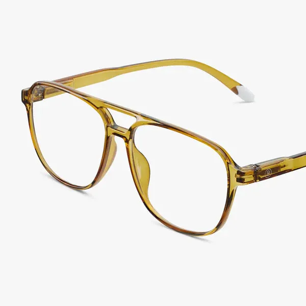 Brad Glossy Screen Glasses - Ecru Olive