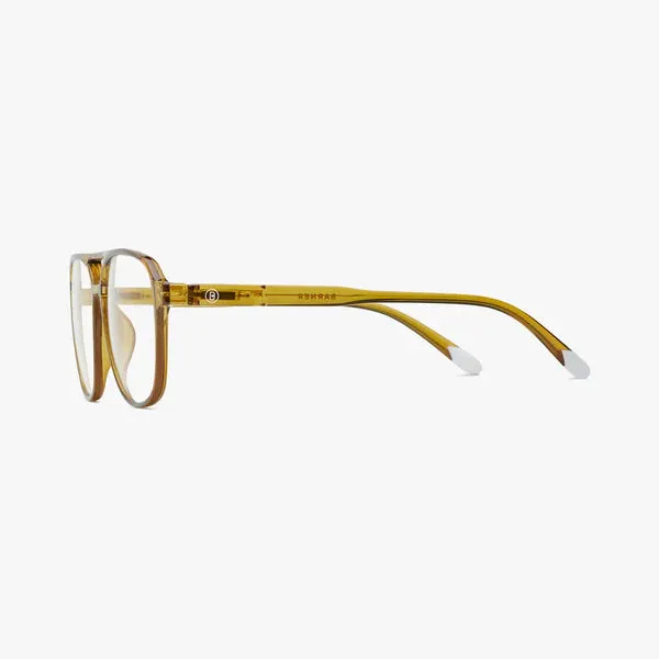 Brad Glossy Screen Glasses - Ecru Olive