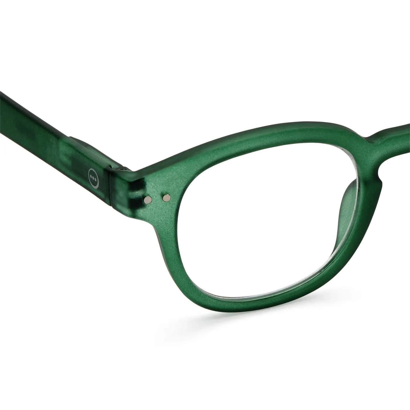 #C Reading Glasses - Green Crystal