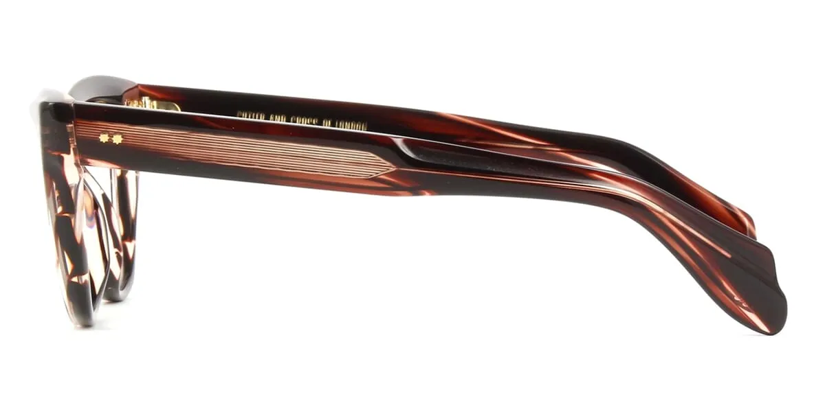 Cutler and Gross 9288 02 Striped Brown Havana