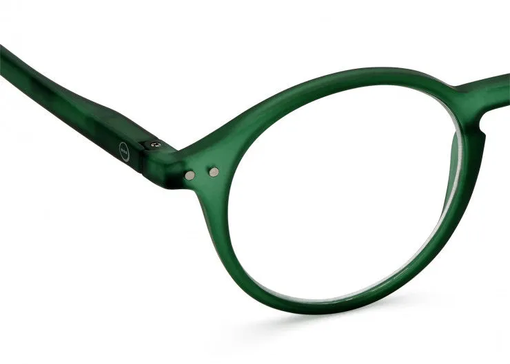 #D Reading Glasses - Green Crystal