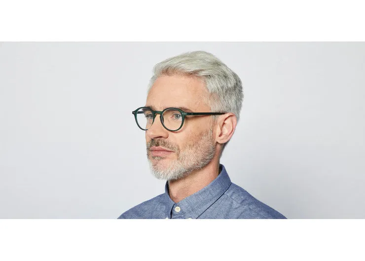 #D Reading Glasses - Green Crystal