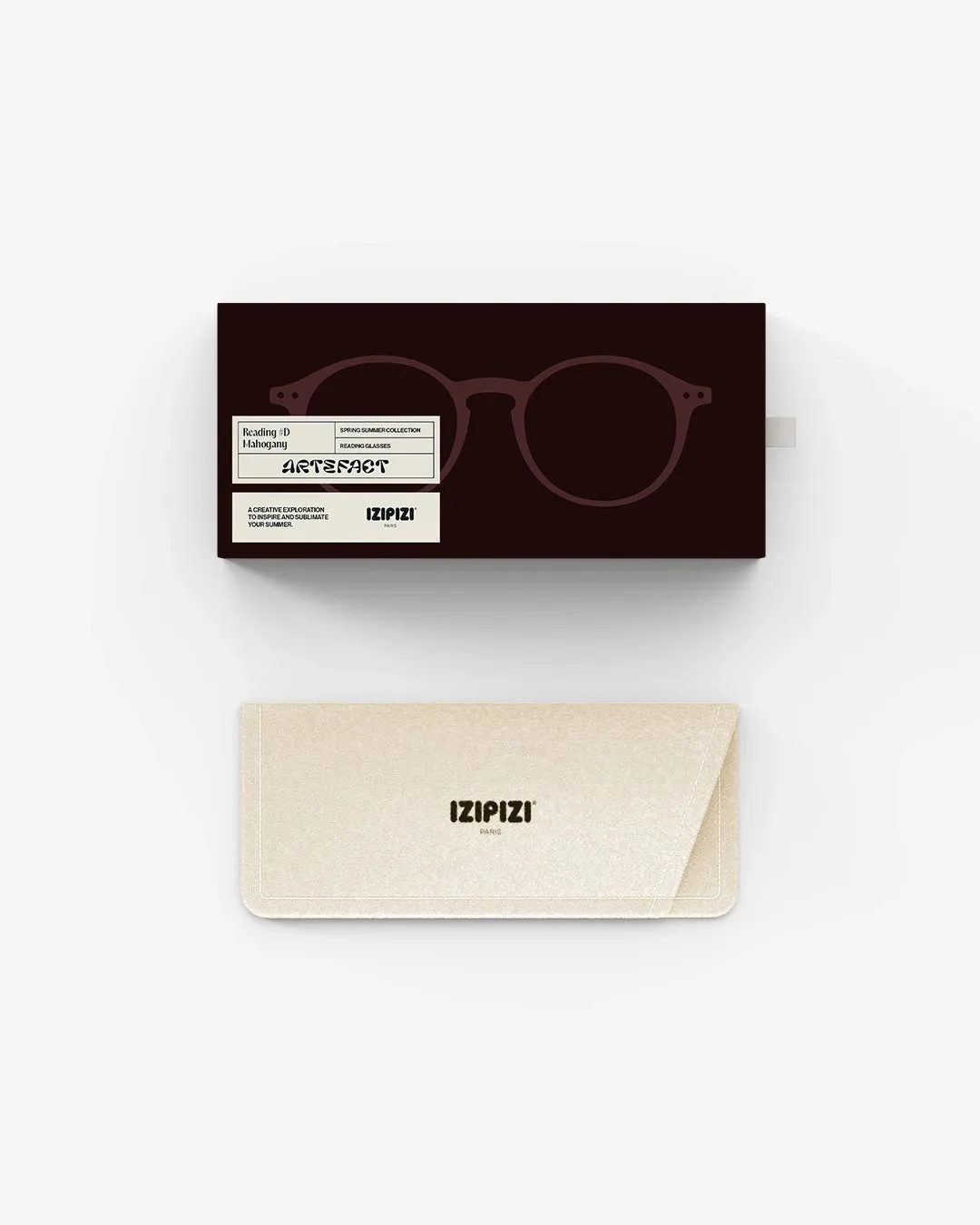 #D Reading Glasses - Mahogany