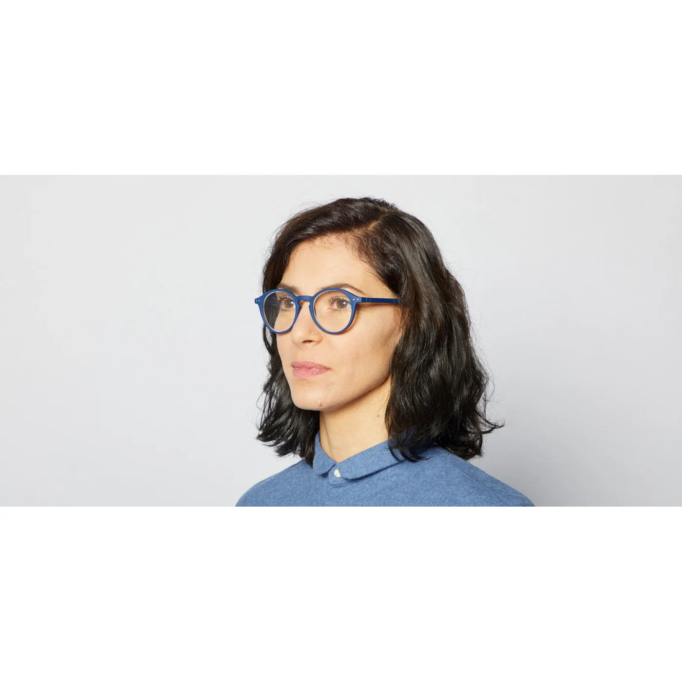 #D Reading Glasses - Navy Blue