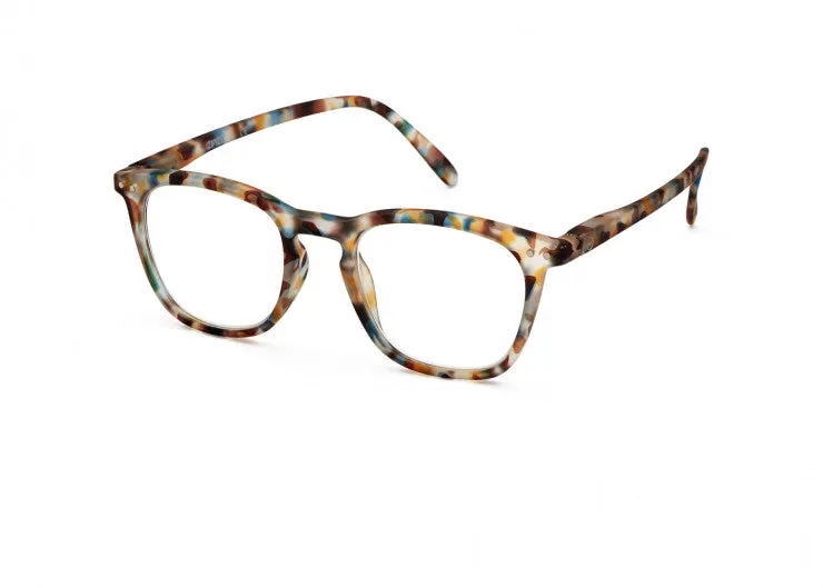 #E Reading Glasses - Blue Tortoise