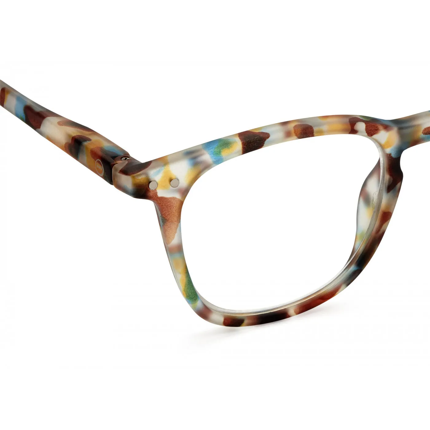 #E Reading Glasses - Blue Tortoise