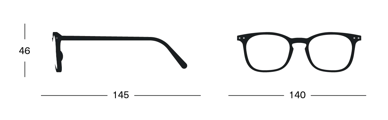 #E Reading Glasses - Golden Glow