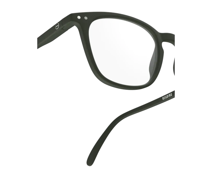 #E Reading Glasses - Kaki Green