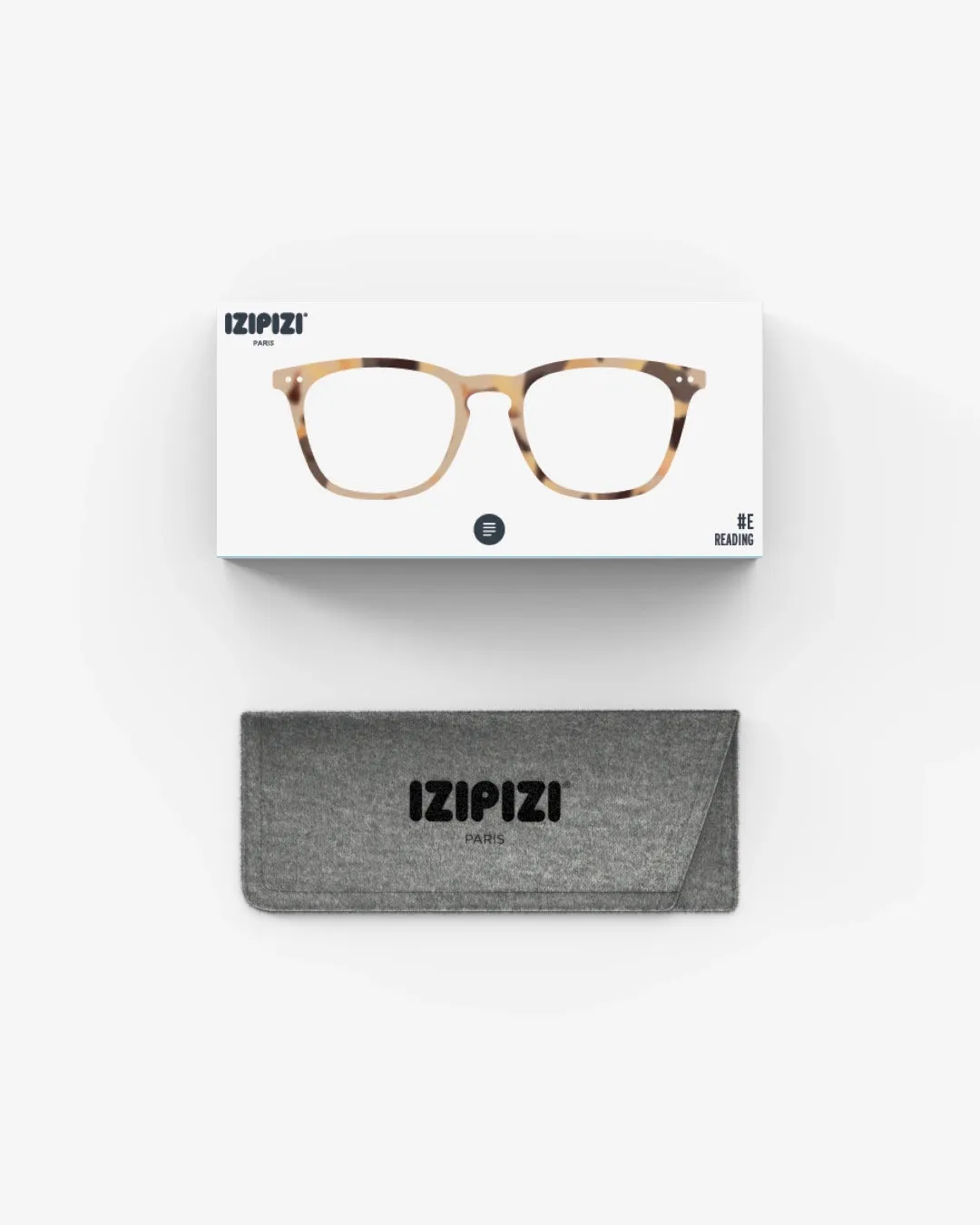 #E Reading Glasses - Light Tortoise