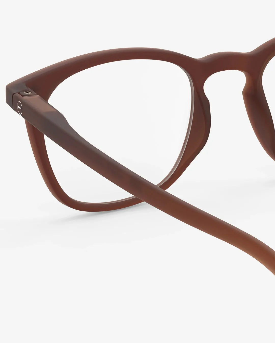 #E Reading Glasses - Mahogany