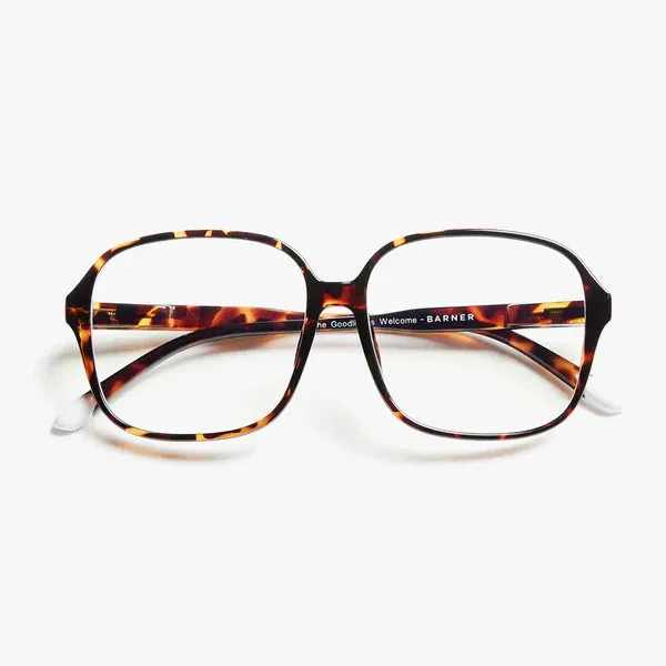 Pascal Glossy Screen Glasses - Tortoise