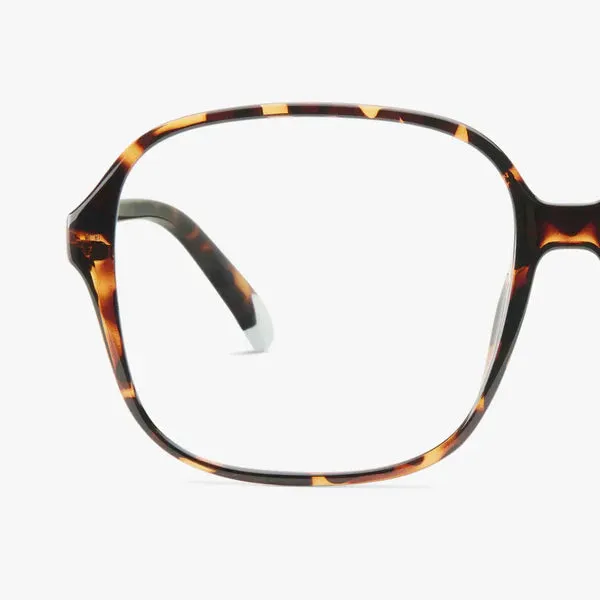 Pascal Glossy Screen Glasses - Tortoise