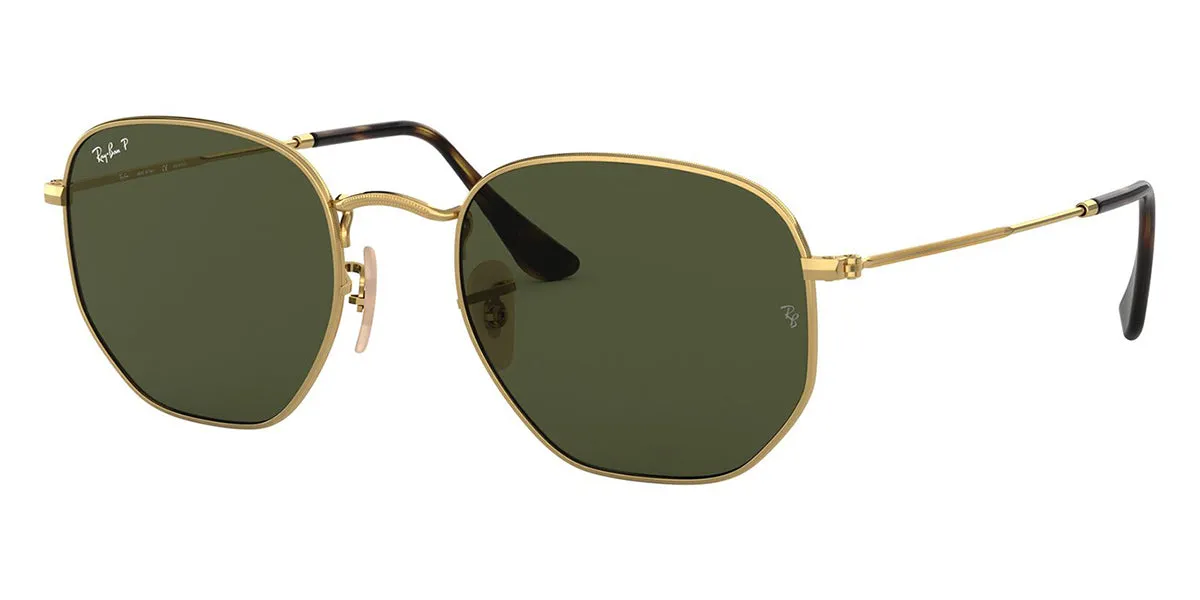 Ray-Ban Hexagonal RB 3548N 001/58 Polarised - As Seen On Taehyung & Montana Brown