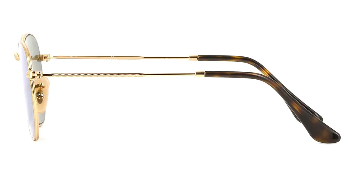 Ray-Ban RB3548N 001/30 Hexagonal Gold with Flat Lens - As Seen On Margot Robbie & Jackson Wang