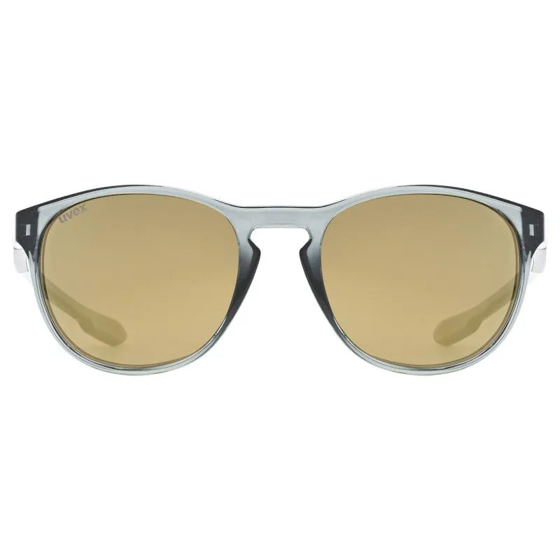 Uvex LGL 53 glasses - Smoke Mirror Gold